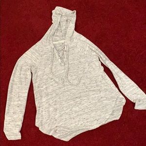 American eagle hooded plush top